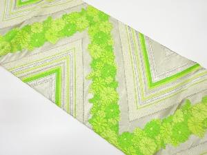 アンティーク　菊に抽象模様織り出し袋帯（材料）